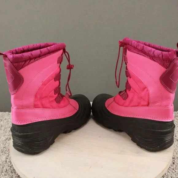 North Face Boots Kids 5 Pink Alpenglow Insulated Waterproof Winter Snow - Picture 8 of 12
